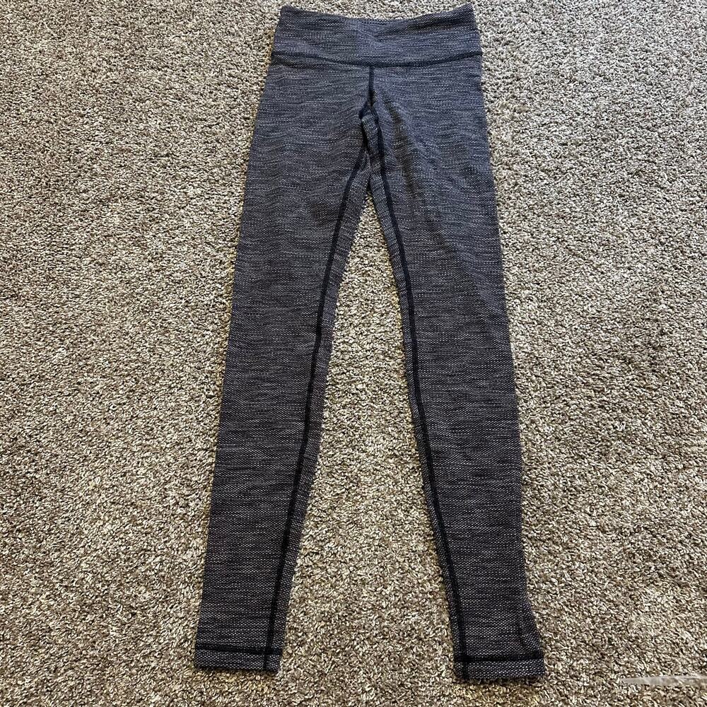 LULULEMON Women's Wunder Under Low-Rise Tight 28" Size 2 In Luon Variegated Knit
